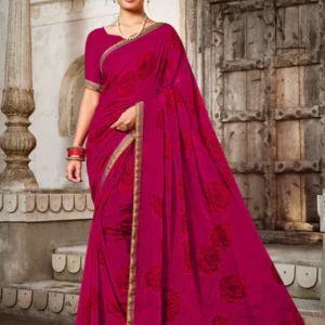 Ready to Wear Laxmipati Zill_Mill N-2345 Georgette Pink Saree